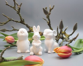 Ostern, Hasen, Deko, Keraflott, niedlich, Osterdekoration, Frühling, verspielt, Figuren, Handgemacht