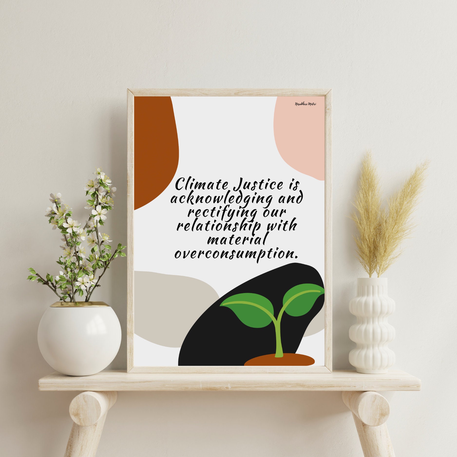 Climate Justice Wall Art Environmental Justice Wall Art Save the Earth Social Justice Instant