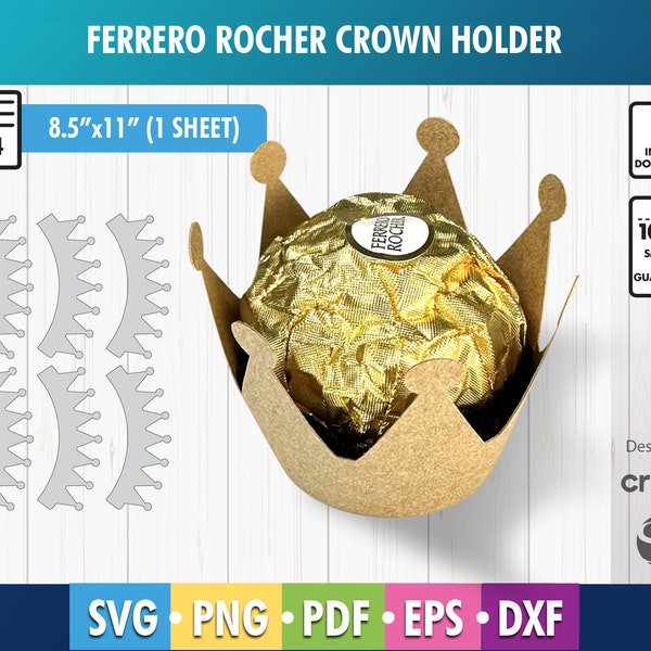 Ferrero Rocher Holder, Baby Shower, Chocolate Holder, Party Decor, Chocolate Box, Chocolate wrapper, party decoration, SVG, Dfx, Png Cricut