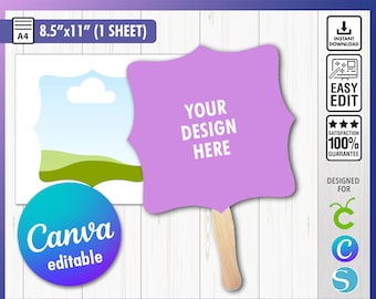Paddle Fan Template, Paddle Fan Svg, Church Fan svg, Wedding Fan, Graduation Fan, Anniversary paddle Fan, Birthday Fan, Paddle fan svg