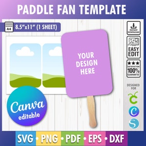 Paddle Fan Template, Grad Paddle Fan Template, Church Fan svg, Wedding Fan, Graduation Fan, Rectangle Paddle Fan, Paddle fan svg, Canva Dfx