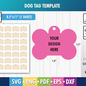 Sublimation Dog Bone Tag Svg, Dog Bone Sublimation Tag, Dog Tag Sublimation, Keychain Sublimation, Keychain Template, Svg, Png, Dxf, Eps
