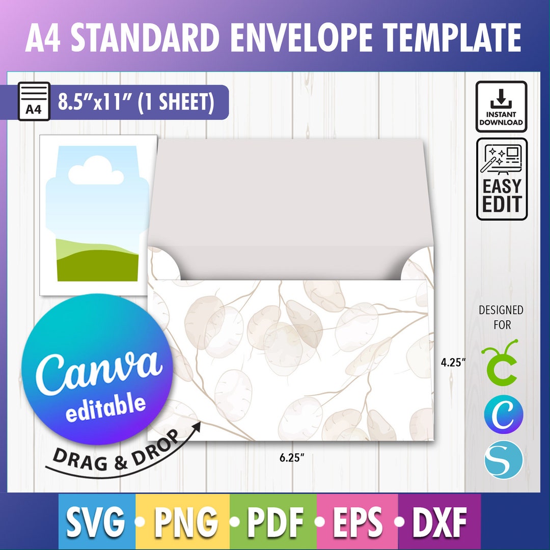 Canva Invitation Envelope Template, Cash Envelope Template for Canva Canva Invitation Envelope Template, Cash Envelope Template for Canva