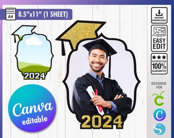 2024 Graduation Fan Template, Graduation Paddle Fan template, Custom Grad fan, Graduation Fan SVG, Graduation Cake topper template, Grad fan