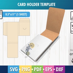 Modello porta biglietti SVG, busta regalo, stampabile, modello busta, bomboniera, busta regalo, bomboniera personalizzata SVG Png