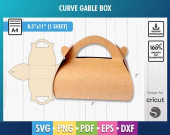 Gable Box Template, Party Gable Box Template, Box svg, Gift Box Svg, Party Favor Box Template, Gable Box Svg, instant download