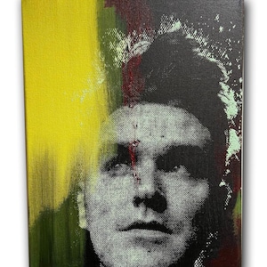 Morrissey Portrait Silkscreen Acrylic Paint