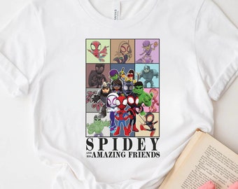 Spidey And His Amazing Friends Shirts, Make Your Own Superhero Shirt, Custom Kids Tshirt, Spider Party Family Matching Shirt, Super Hero Tee