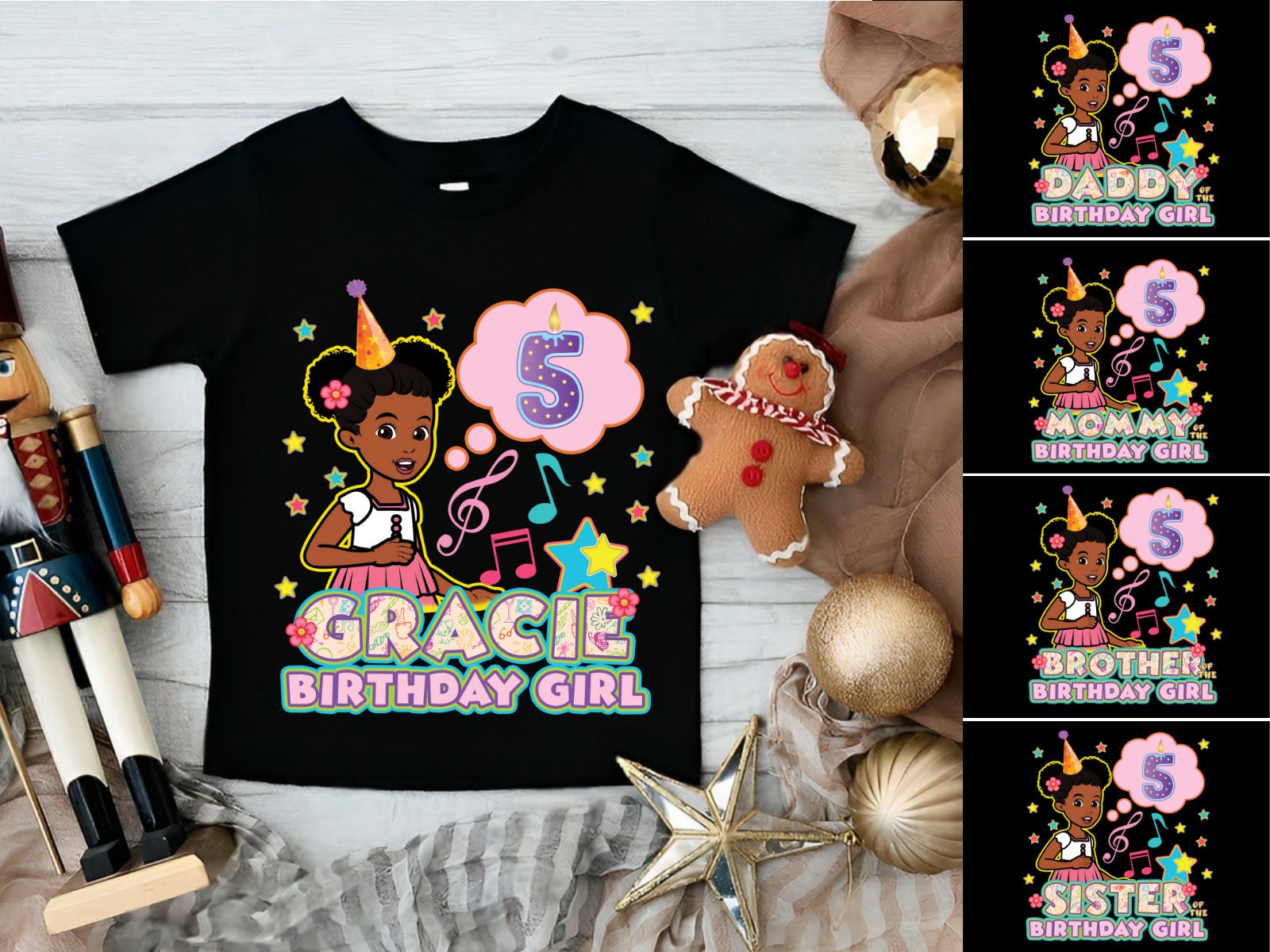 Gracie's Corner Birthday Girl Shirt,custom Gracies Corner Matching