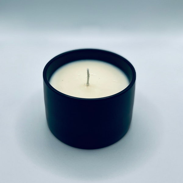 Small Soy Wax Candle in Black Ceramic Container (Net Wt 13oz. )