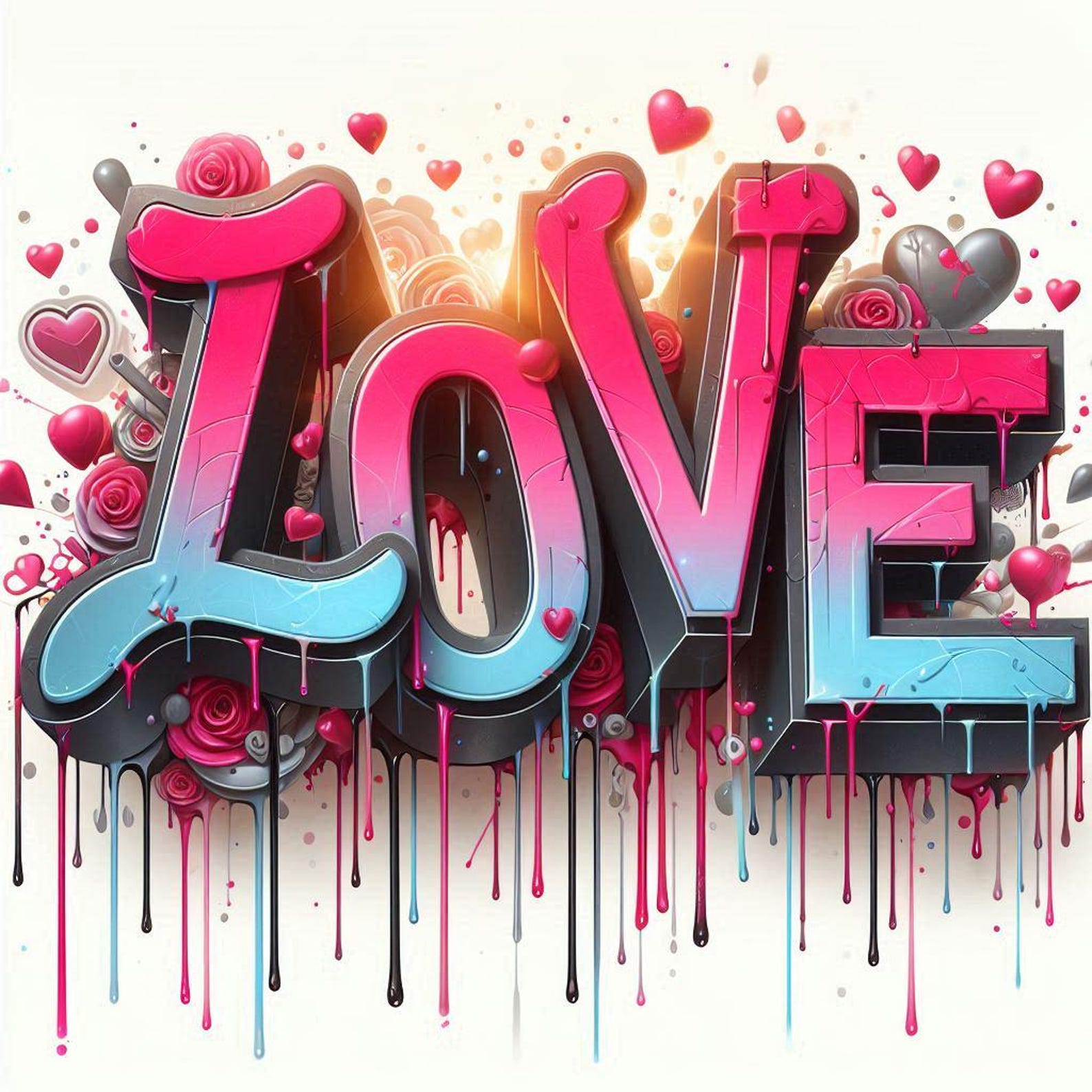 5 imagens PNG de alta qualidade com design de amor para impressão por ...