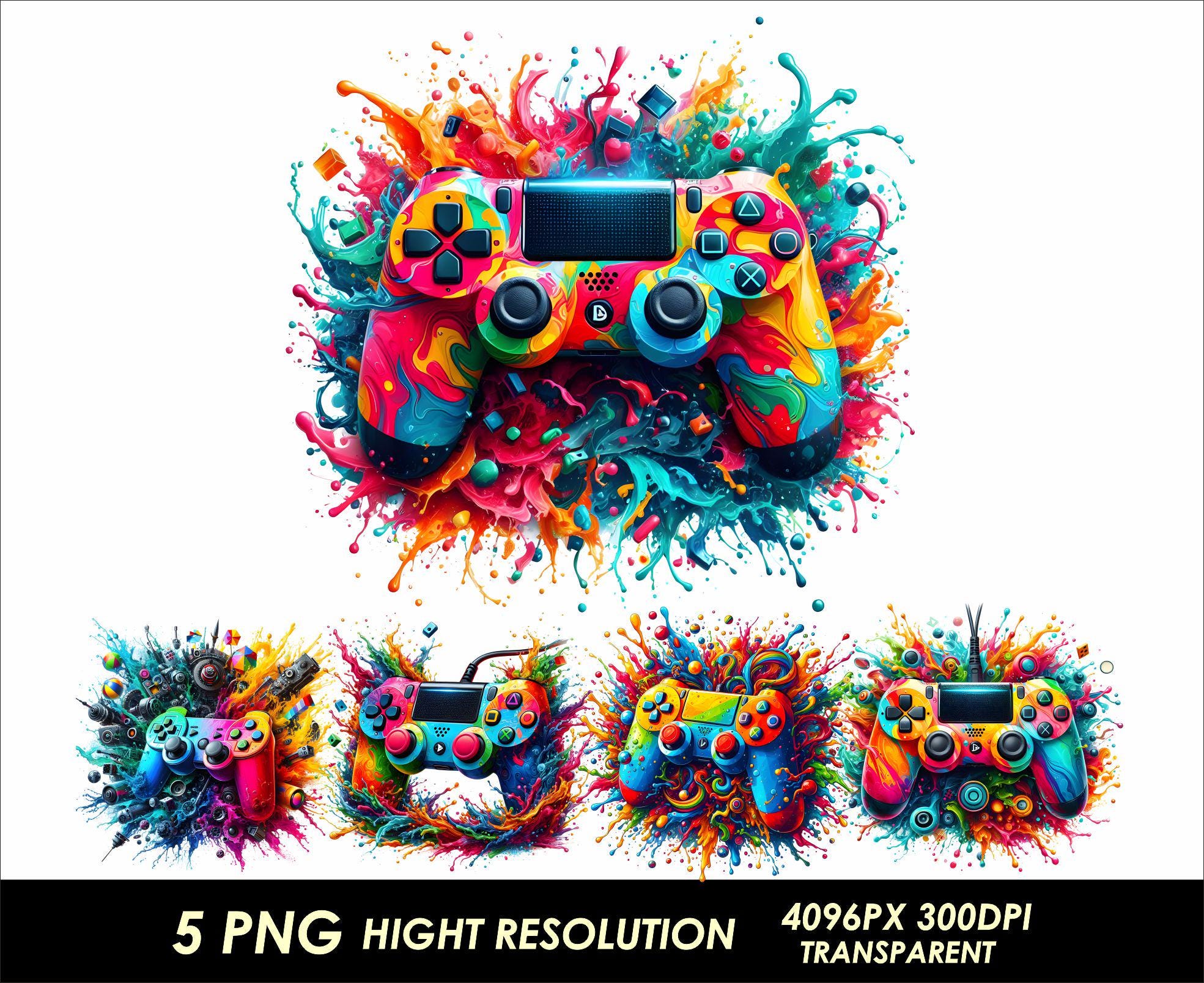 5 PNG Game Controller PNG High Definition Sublimation Printing Suitable ...