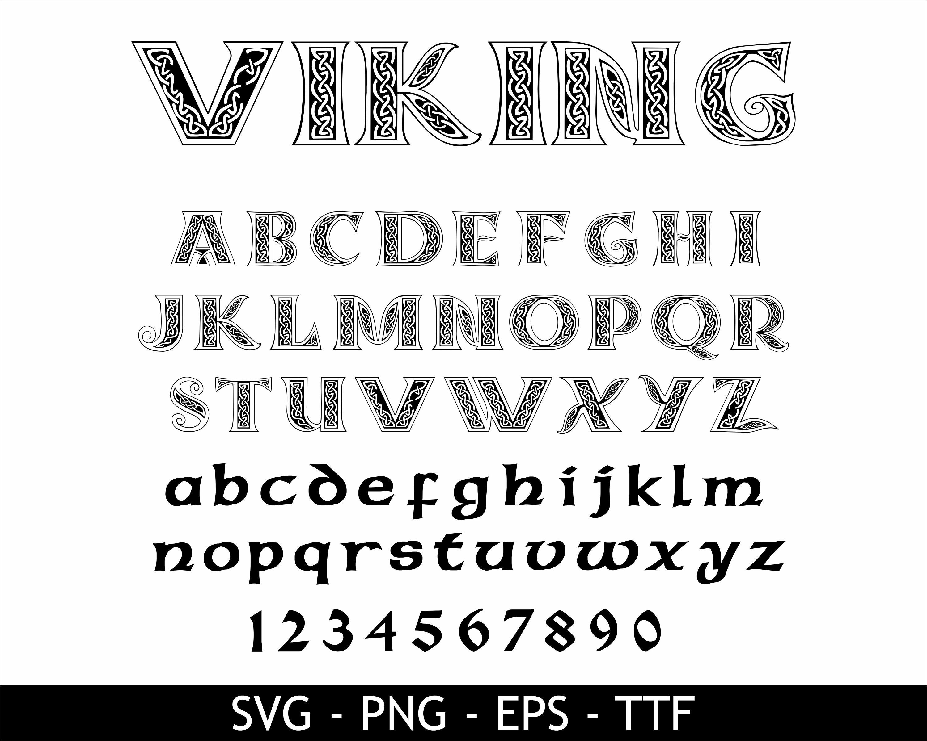 Viking Font Svg Viking Alphabet Svg Norse Viking Font Celtic Font Svg
