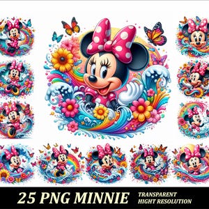 Bundle 25 PNG Minnie Design Png Transparent Png Minnie Clipart Png Party Minnie Design Png High Resolution Minnie Tshirt design Clipart file