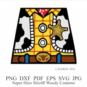 Sherif Woody svg Cartoon costume svg Cowboy costume svg Child Costume Svg Superhero Toy Story Sherif Woody Costume Svg Png Baby costume