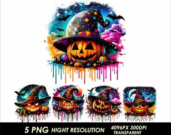 Diseño PNG de calabaza de Halloween 5 PNG transparente Clipart de calabaza de Halloween Diseño PNG de alta resolución Calabaza de Halloween PNG Sublimación de terror
