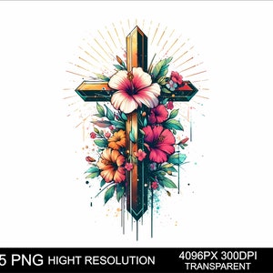 Cross 5 Png Design Cross Clipart Png High Quality Transparent Sublimation printing Digital Cross Clipart Religious Christian png