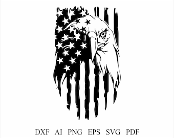 American Flag SVG American Eagle Flag Svg 4th of July Svg Patriotic Grunge USA Flag Distressed Flag Svg Digital Download Patriotic US Flag