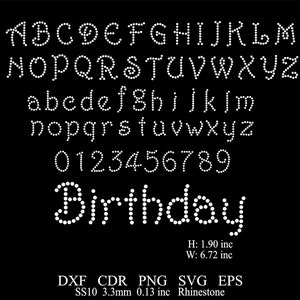 Rhinestone Font Template Svg Rhinestone Font Template Png Dxf SS10 Rhinestone Alphabet Letters Template Rhinestone Alphabet Font Template