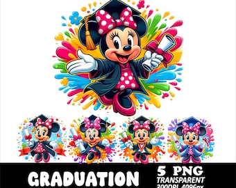 5 PNG Minnie Graduation Design Png Transparent Png Mouse Graduation Design Senior Minnie Clipart Png Minnie graduating High Resolution PNG