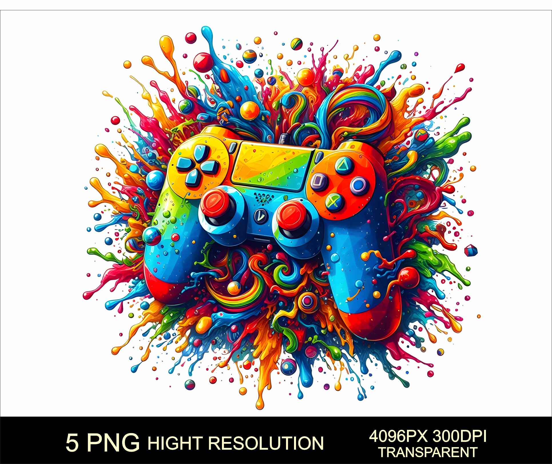 5 PNG Game Controller PNG High Definition Sublimation Printing Suitable ...