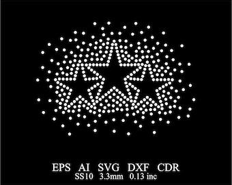 Plantilla de estrella de diamantes de imitación Diseño de estrella de árbol de diamantes de imitación Estrellas de diamantes de imitación Svg Eps Ai Diseño Plantilla de estrella de diamantes de imitación SS10