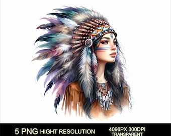 ネイティブアメリカンのキカプーインディアン女性とオオカミ png