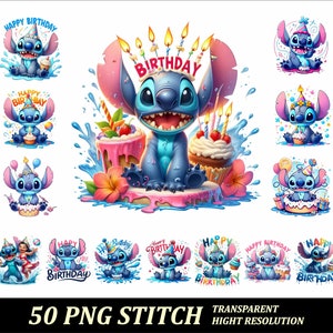 50 png-bundel verjaardag steekontwerp png-transparante png-steek clipart steek png-feeststeekontwerp png hoge resolutie