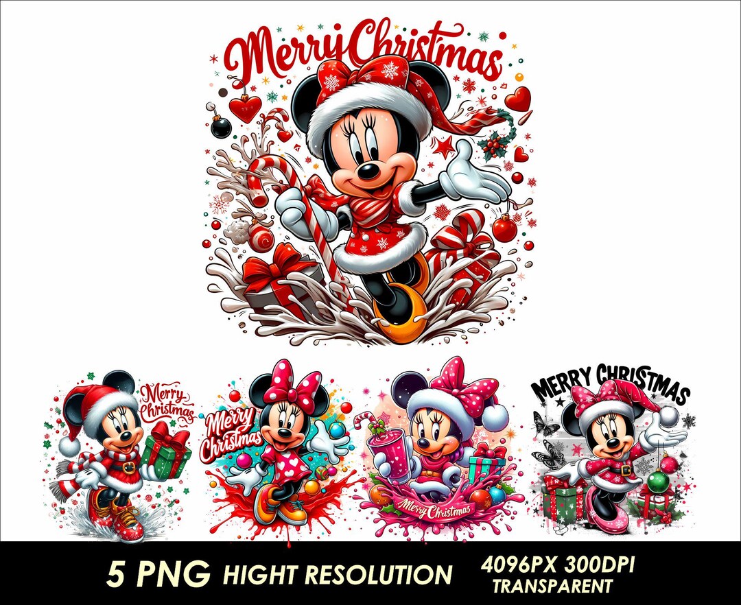 Minnie christmas clipart