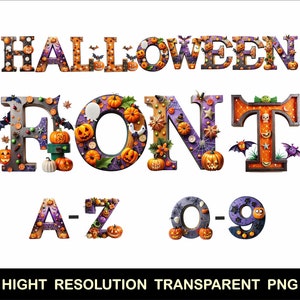 Halloween Font PNG Spooky Alphabet Halloween Font Scary Font Halloween Alphabet png Scary and Spooky Halloween Font png Ghost Font witch