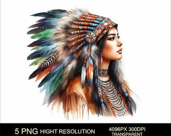 ネイティブアメリカンのキカプーインディアン女性とオオカミ png