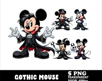 5 PNG ゴシック ミッキー デザイン 透明 PNG ダーク ミッキー PNG デザイン 高解像度 ミッキー ロック パンク ダーク ゴシック PNG ハロウィン マウス PNG