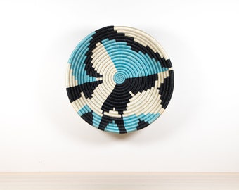 12" | Traditional African Handwoven Basket | Rwanda | 100% Natural | Sustainable | Durable | Home Decor