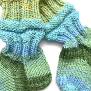 Green Mutli-coloured Socks for Children