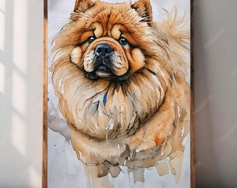 Custom Watercolor Pet Portrait, Dog Memorial Art (Digital Download)