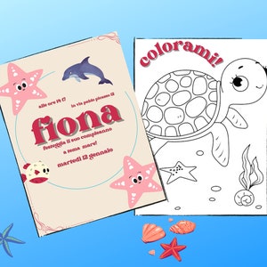 invito di compleanno mare/invitation birthday bich