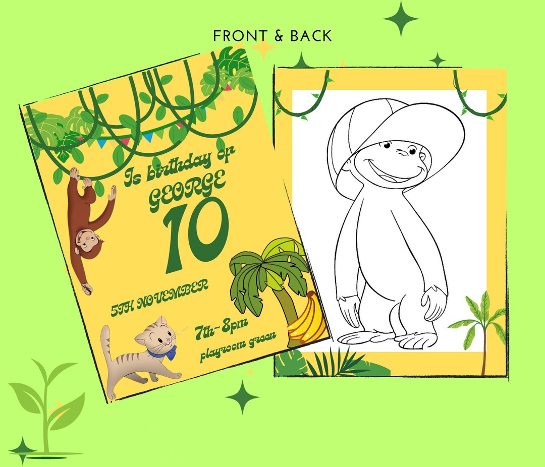 George Michael Invitation Invitation Children George /invitation Children George - Etsy