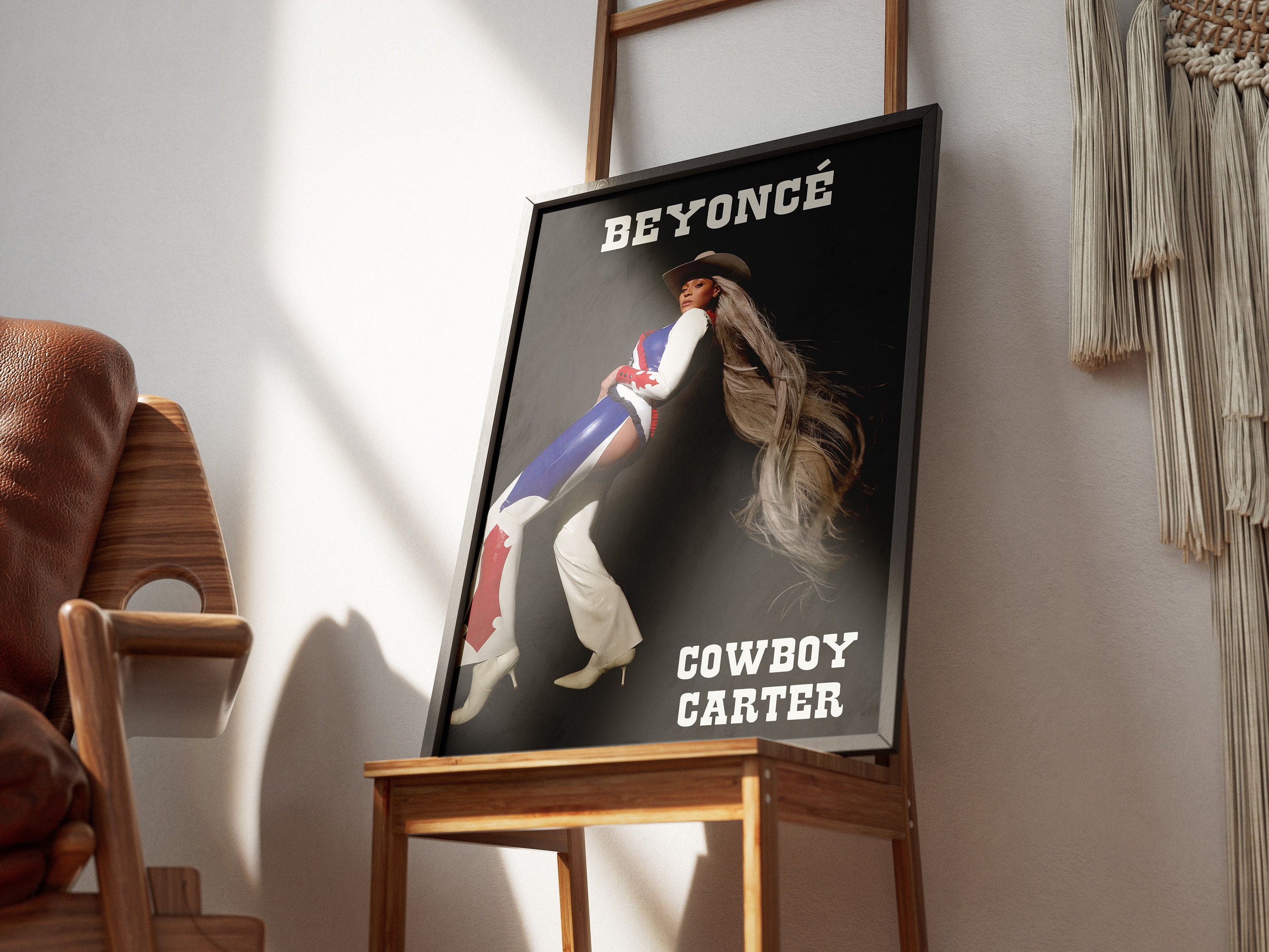 Discover Póster Beyoncé Cowboy Carter Álbum Nuevo 2024 Tour 90s Vintage Merch Regalo para Fan