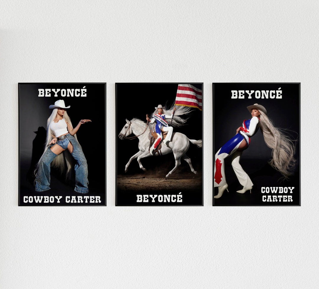 Beyonce Cowboy Carter Poster Bundle Set of 3, BEYONCÉ Cowboy Carter ...