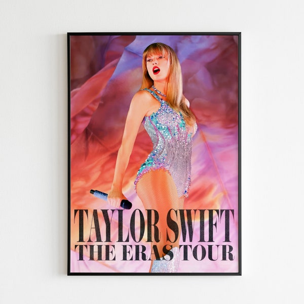 Taylor Swift poster, Taylor Swift Eras tour poster, The Eras Tour Poster, Gift for her, Gift for him, Girls Room Decor, Gift Poster