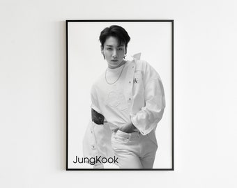 Poster Jungkook Calvin Klein, poster Jungkook, Jungkook Seven, poster Jk, poster JungKook CK, poster Bts, Regalo per lei, Regalo per lui, Bts