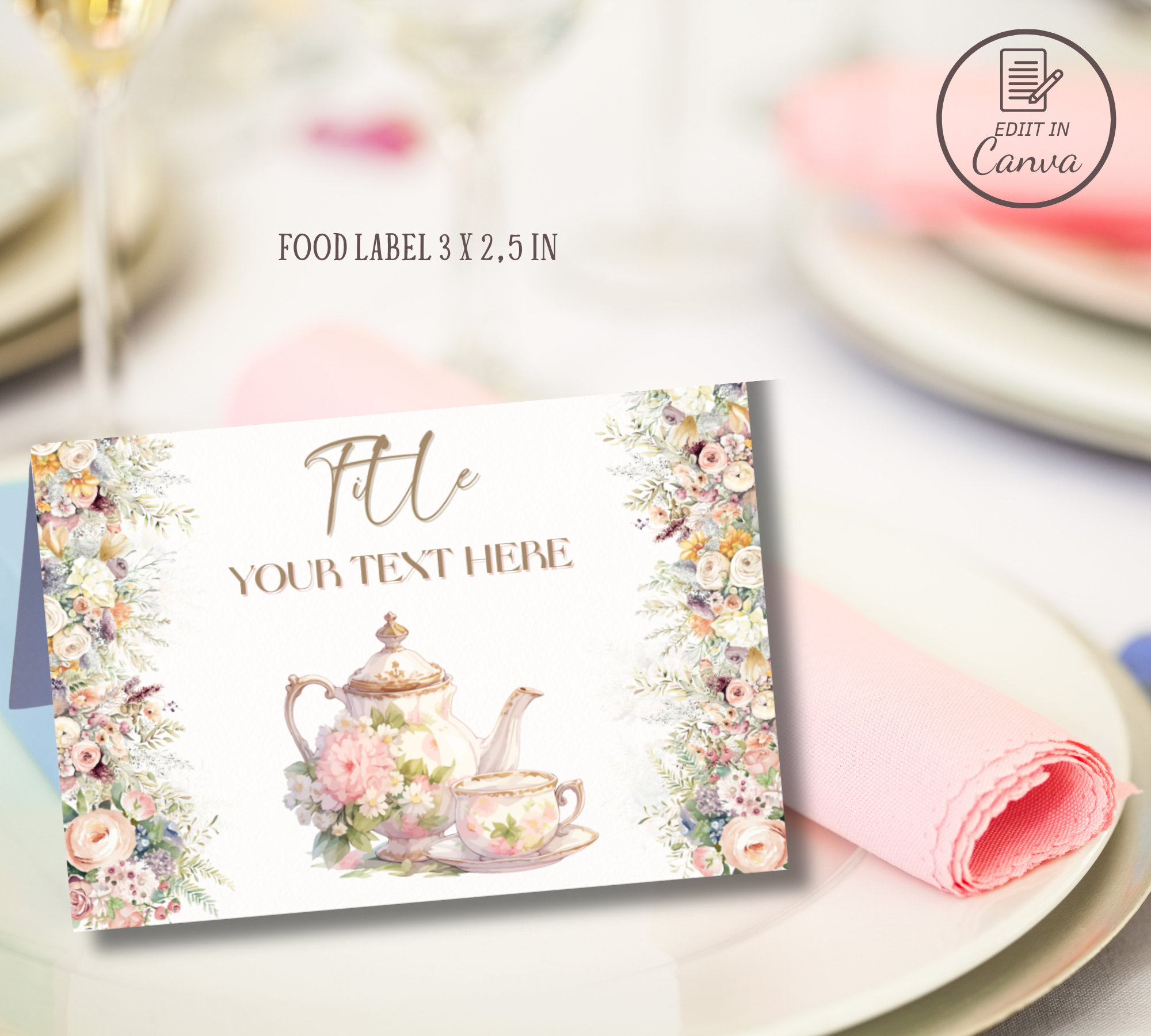 Tea Party Baby Shower Decorations