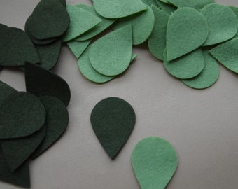Blätter im Waldstil - 10 Blätter - Herbstblatt - gestanzte DIY Filzblätter - Laser Cut