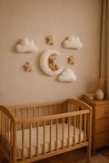 Nursery Wall Decor Set – Moon with Teddy Bear, Clouds & Stars | Neutral Baby Room Decoration | Baby Shower Gift product logo
