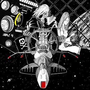 Stampa Artistica Capitan Harlock