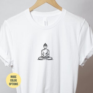Buddha T Shirt Buddhist Shirt Spiritual Gift for Buddhist Clothing for Men T Shirt Meditation Namaste Shirt for Yogi Gift for Yoga Teacher