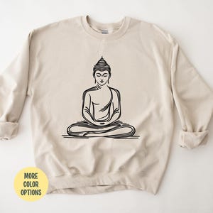 Buddha Sweatshirt: Erleuchtung Geschenk, spirituelles Yoga Shirt