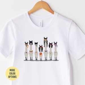 Hippie Llamas T-Shirt: Funny Llama Lover Gift