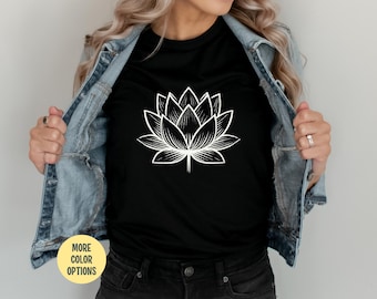 Lotus Flower T-Shirt: Yoga Meditation Gift