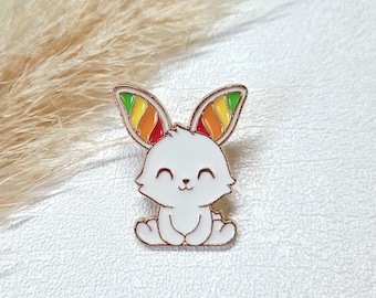 Pin - Anstecker - Anstecknadel - Brosche - Button- Clip - Hase